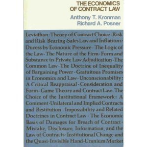 The Economics of Contract Law (9780316504713) by Kronman, Anthony T.; Posner, Richard A.