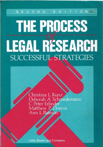 Beispielbild fr The Process of legal research: Successful strategies zum Verkauf von Wonder Book