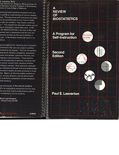 Beispielbild fr A Review of Biostatistics: A Program for Self-Instruction zum Verkauf von Wonder Book