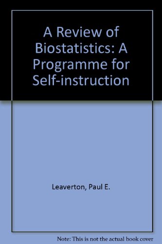 Beispielbild fr A review of biostatistics: A program for self-instruction zum Verkauf von Wonder Book