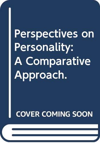 Stock image for Perspectives on Personality: A Comparative Approach. for sale by Redux Books