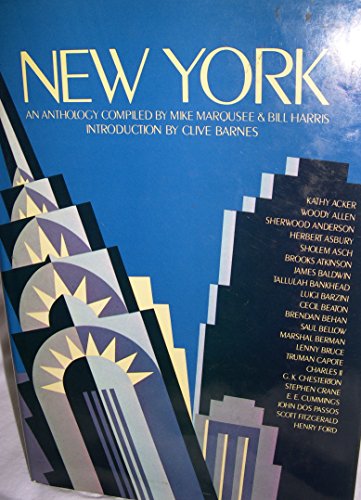 Stock image for New York, an anthology for sale by Robinson Street Books, IOBA