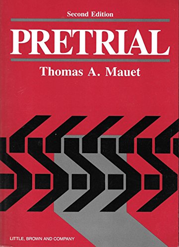 9780316551038: Pretrial: Fundamentals of Pretrials Techniques