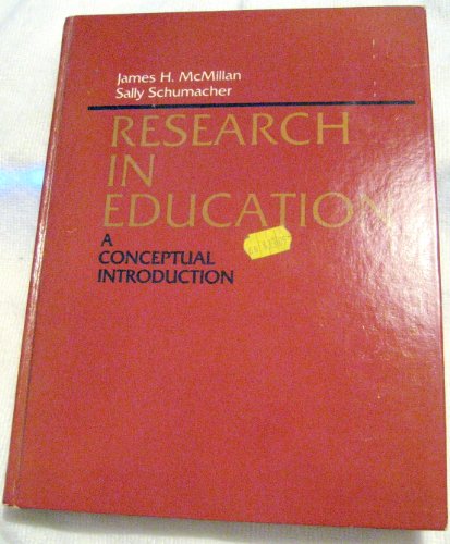 Beispielbild fr Research in Education : A Conceptual Introduction zum Verkauf von Better World Books