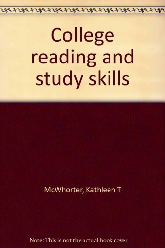 College reading and study skills (9780316564090) by McWhorter, Kathleen T
