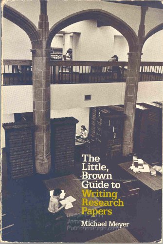 Imagen de archivo de The Little, Brown guide to writing research papers a la venta por Wonder Book