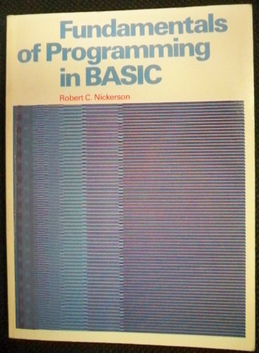 Beispielbild fr Fundamentals of programming in BASIC zum Verkauf von Wonder Book