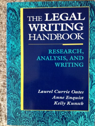 Stock image for Legal Writing Handbook: Research Analysis and Writing for sale by HPB-Ruby