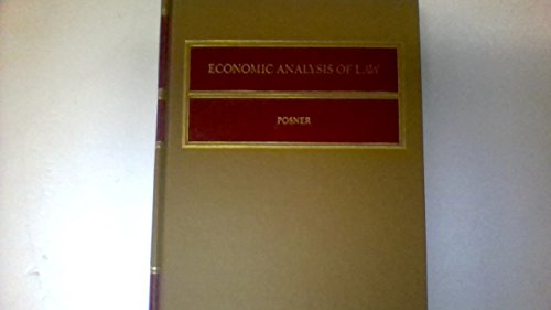 9780316714389: ECONOMIC ANALYSIS OF LAW.