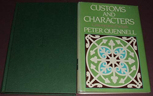 Imagen de archivo de Customs and Characters : Contemporary Portraits a la venta por Better World Books