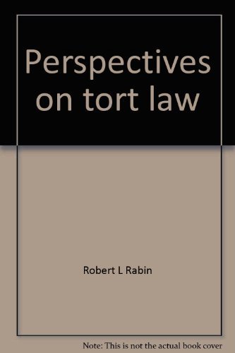 Stock image for Perspectives on tort law for sale by Wonder Book