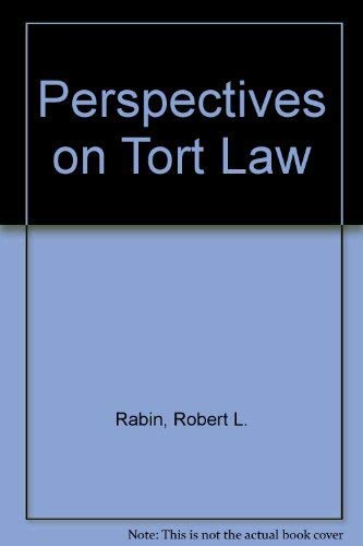 Stock image for Perspectives on Tort Law for sale by HPB-Red