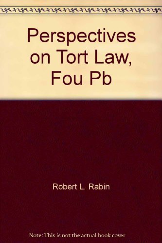 Stock image for Perspectives on Tort Law for sale by HPB-Emerald