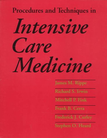 Beispielbild fr Procedures and Techniques in Intensive Care Medicine zum Verkauf von Wonder Book