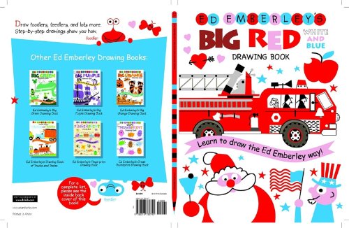 Stock image for Ed Emberley's Big Red Drawing Book White and Blue for sale by Better World Books