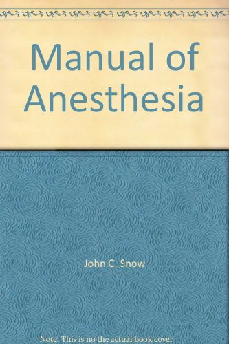 9780316802239: Manual of Anesthesia