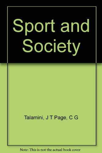 Beispielbild fr Sport and society;: An anthology, zum Verkauf von Robinson Street Books, IOBA