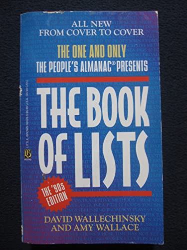Beispielbild fr The Book of Lists zum Verkauf von Wonder Book