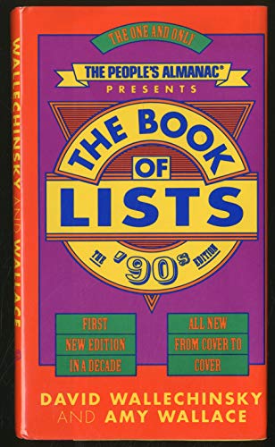 Stock image for The People's Almanac Presents the Book of Lists: The 90's Edition for sale by Top Notch Books