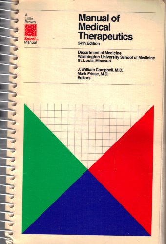 Imagen de archivo de Manual Of Medical Therapeutics a la venta por Library House Internet Sales