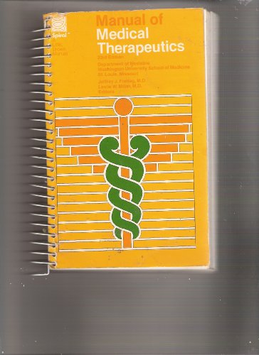Imagen de archivo de Manual of Medical Therapeutics a la venta por Project HOME Books