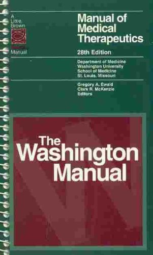 Beispielbild fr Manual of Medical Therapeutics (Washington Manual of Medical Therapeutics) zum Verkauf von Wonder Book