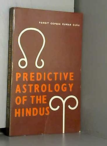 Stock image for Predictive Astrology of the Hindus for sale by books4u31