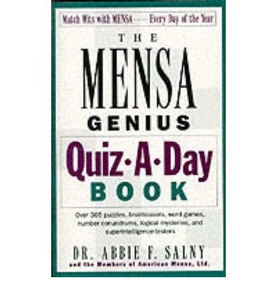 9780318425696: [ The Mensa Genius Quiz-A-Day Book By ( Author ) Jan-1989 Paperback