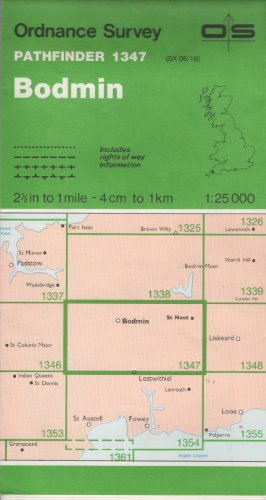 Imagen de archivo de Bodmin (Sheet 1347 (SX06/16)) (Pathfinder maps) a la venta por WorldofBooks