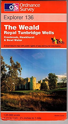 Beispielbild fr Weald, The, Royal Tunbridge Wells: Sheet 136 (Explorer Maps) zum Verkauf von WorldofBooks