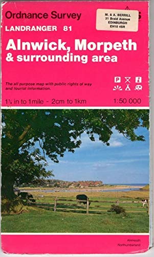 Beispielbild fr Landranger Map 81 Alnwick, Morpeth and Surrounding Area: Sheet 81 zum Verkauf von WorldofBooks