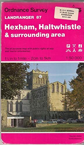 Stock image for Hexham, Haltwhistle and Surrounding Area (Sheet 87) (OS Landranger Map) for sale by WorldofBooks