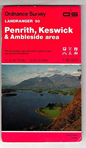 Beispielbild fr Penrith, Keswick and Ambleside Area (Sheet 90) (OS Landranger Map) zum Verkauf von WorldofBooks