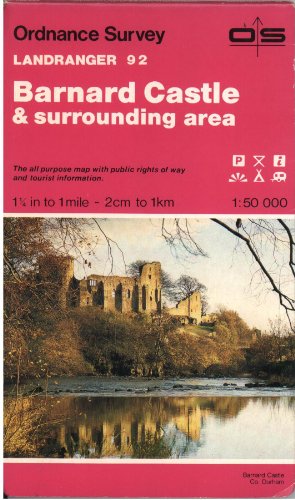 Barnard Castle and Surrounding Area (Landranger Maps) (9780319220924) by [???]