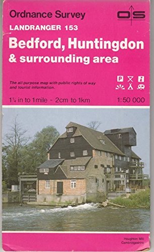 Stock image for Bedford, Huntingdon and Surrounding Area (Sheet 153) (OS Landranger Map) for sale by WorldofBooks