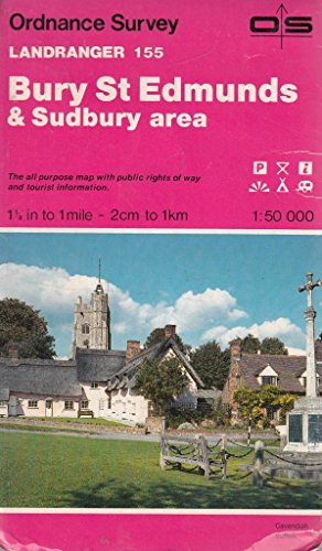 Imagen de archivo de Bury St.Edmunds and Sudbury Area (Sheet 155) (OS Landranger Map) a la venta por WorldofBooks