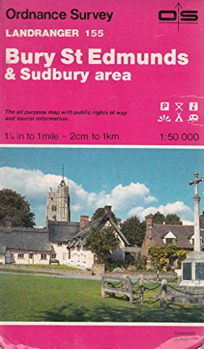Stock image for Bury St.Edmunds and Sudbury Area (Sheet 155) (OS Landranger Map) for sale by WorldofBooks