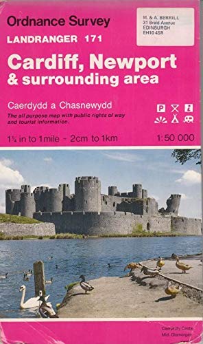 Stock image for Cardiff, Newport and Surrounding Area (Sheet 171) (OS Landranger Map) for sale by WorldofBooks