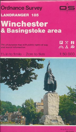 9780319221853: Winchester and Basingstoke Area (Sheet 185) (OS Landranger Map)
