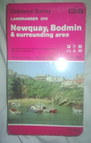 Stock image for Landranger Maps: Newquay, Bodmin and Surrounding Area Sheet 200 (OS Landranger Map) for sale by WorldofBooks