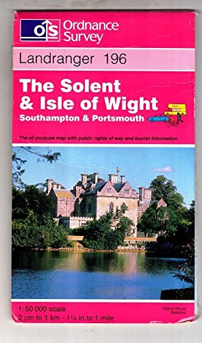 Beispielbild fr The Solent and the Isle of Wight, Southampton and Portsmouth: Sheet 196 (Landranger Maps) zum Verkauf von WorldofBooks