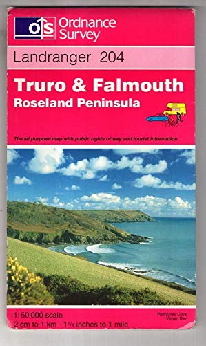 Imagen de archivo de Truro and Falmouth, Roseland Peninsula: Sheet 204 (Landranger Maps) a la venta por Goldstone Books