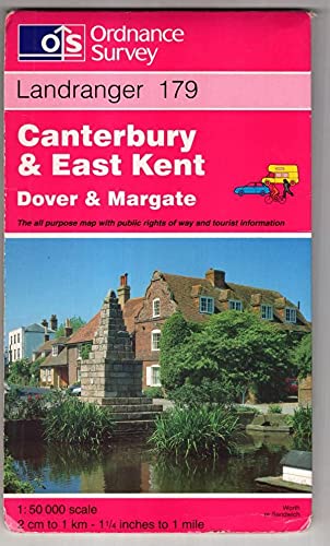 9780319223277: Canterbury and East Kent, Dover and Margate: Sheet 179 (Landranger Maps)