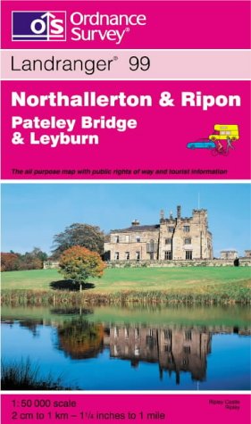 Beispielbild fr Northallerton and Ripon, Pateley Bridge and Leyburn: Sheet 99 (Landranger Maps) zum Verkauf von Reuseabook