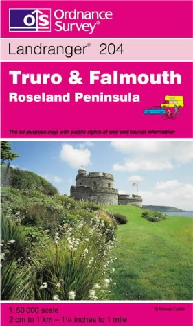 Beispielbild fr Truro and Falmouth, Roseland Peninsula (Landranger Maps) zum Verkauf von WorldofBooks