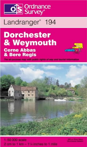 9780319224298: Dorchester and Weymouth, Cerne Abbas and Bere Regis: Sheet 194 (Landranger Maps)