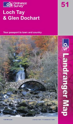 Beispielbild fr Loch Tay and Glen Dochart: Sheet 51 (Landranger Maps) zum Verkauf von WorldofBooks