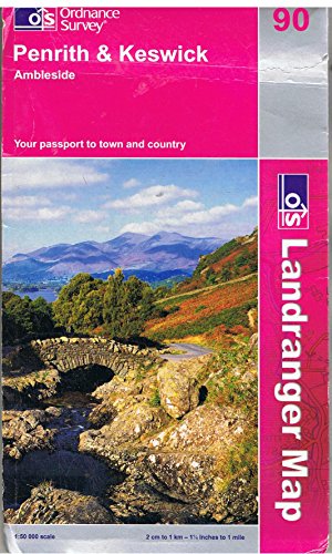 Beispielbild fr Penrith and Keswick, Ambleside: Sheet 90 (Landranger Maps) zum Verkauf von WorldofBooks