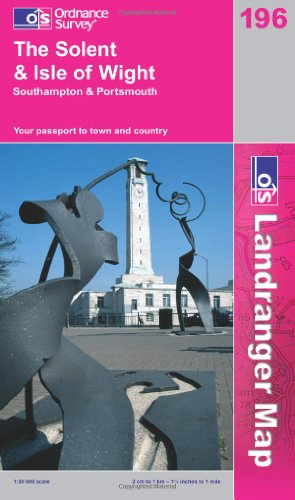 Beispielbild fr The Solent and the Isle of Wight, Southampton and Portsmouth (OS Landranger Map Series): Sheet 196 zum Verkauf von WorldofBooks