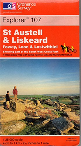 Beispielbild fr St.Austell and Liskeard: Fowey, Looe and Lostwithiel: Sheet 107 (Explorer Maps) zum Verkauf von WorldofBooks